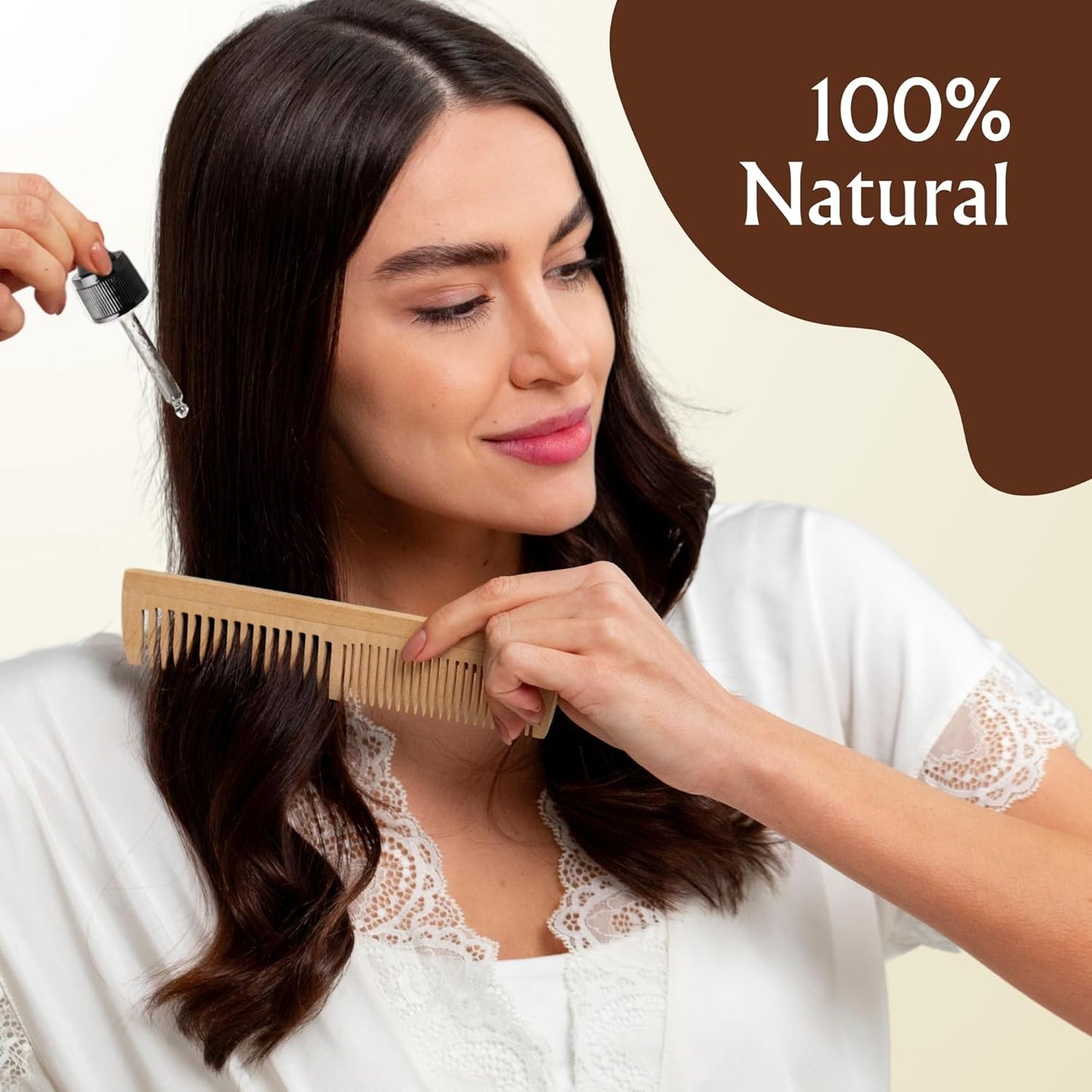 BodyJ4You Organic Castor Oil for Hair Growth: Natural Eyelashes Serum for Lashes and Eyebrows - Glass Bottle 1 Fl Oz