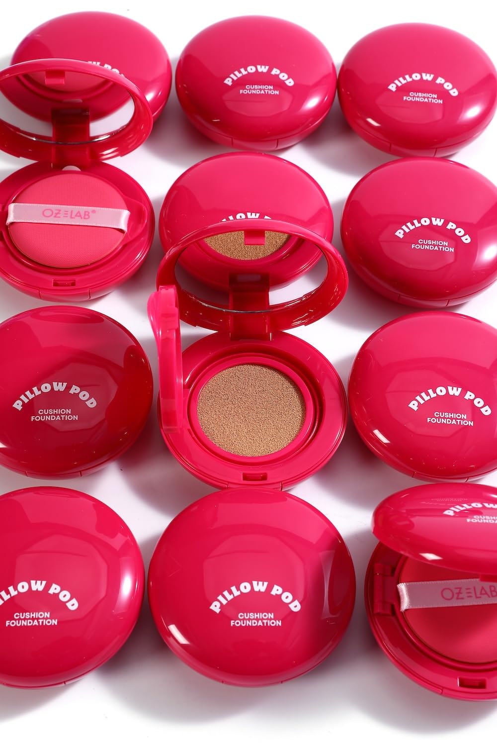 Beauty Pillow Pod Cushion Foundation Porcelain – Natural Matte Finish, Buildable Coverage, Paraben-Free, Portable Compact with Mirror and Puff,0.42 OZ /12G,pack of 1