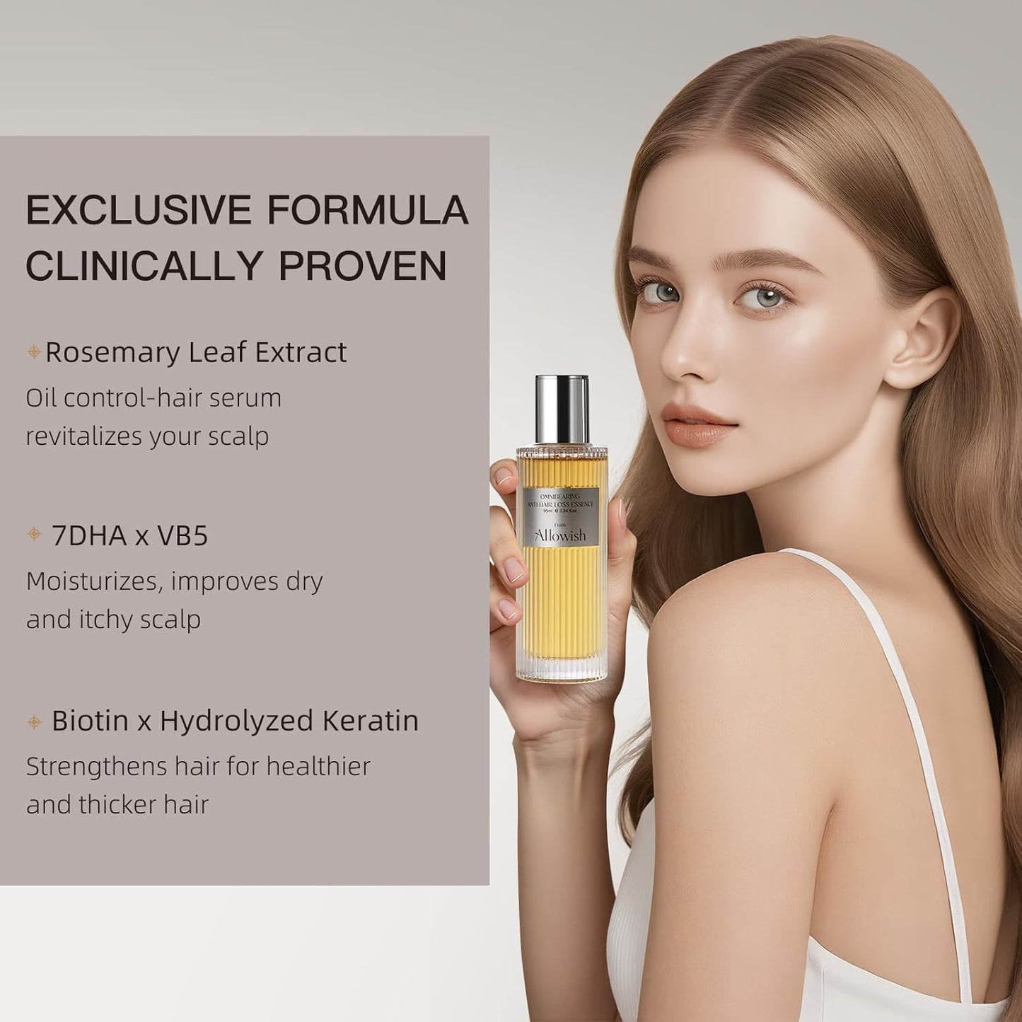 Hair Growth Serums 95 ml - Rosemary Hair Thickening Serum with Biotin, Caffeine for Hair Thinning & Shedding – Promotes Healthy Scalp, Fuller, Nourish, Strengthens Roots