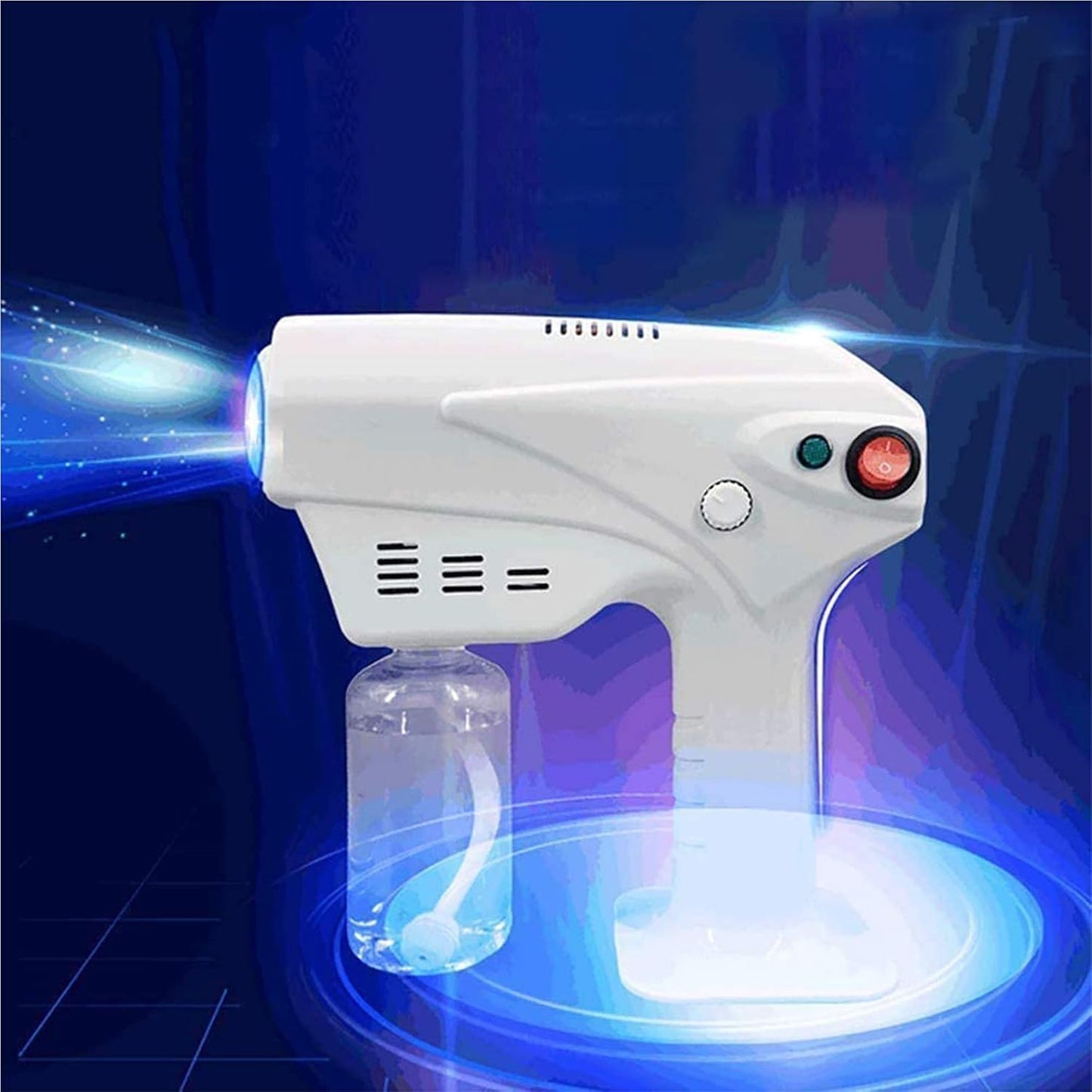 XSWL Portable Nano Steam Gun Hair Care Hydration Sprayer Hot Dyeing Care Blue Micro Mist Machine Spray Gun Hair Steamer Trigger