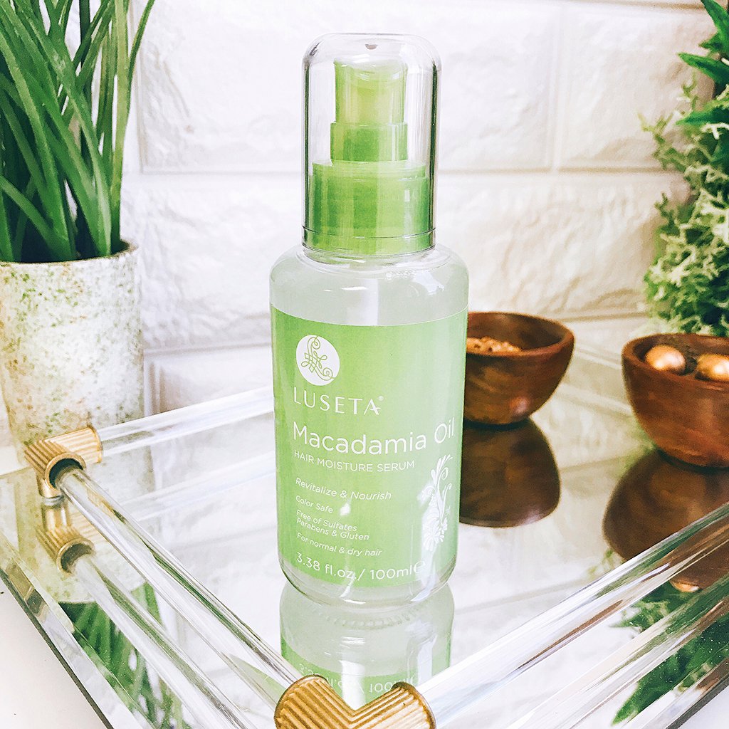 Luseta Macadamia Oil Hair Moisture Serum Nourishing & Revitalizing for Normal and Dry Hair 3.38oz