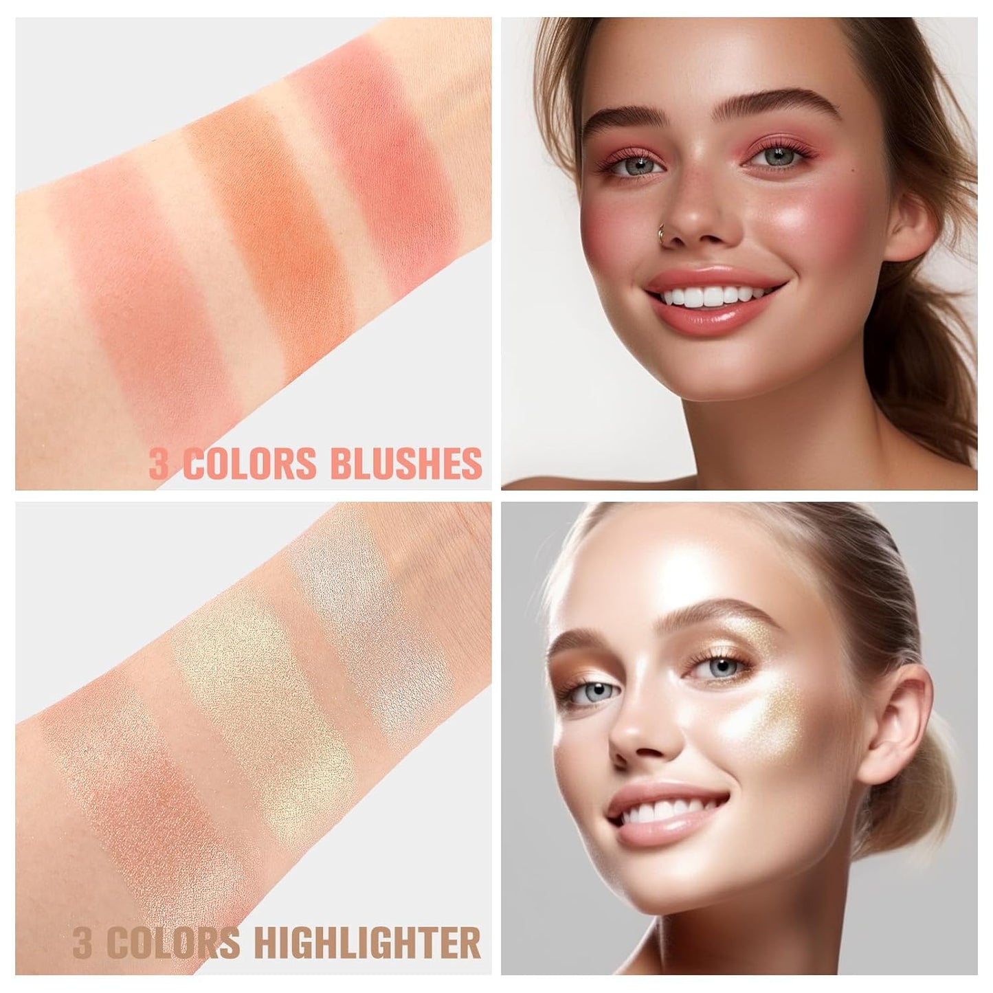 Professional Makeup Kit for Women Girl Full Kit with Mirror 60 Colors All in One Make up Gift Set Included Eyeshadow,Blusher,Highlighter,Compact Powder,Brow Powder,Lipstick,Glitter,Eyeliner,Mascara 01