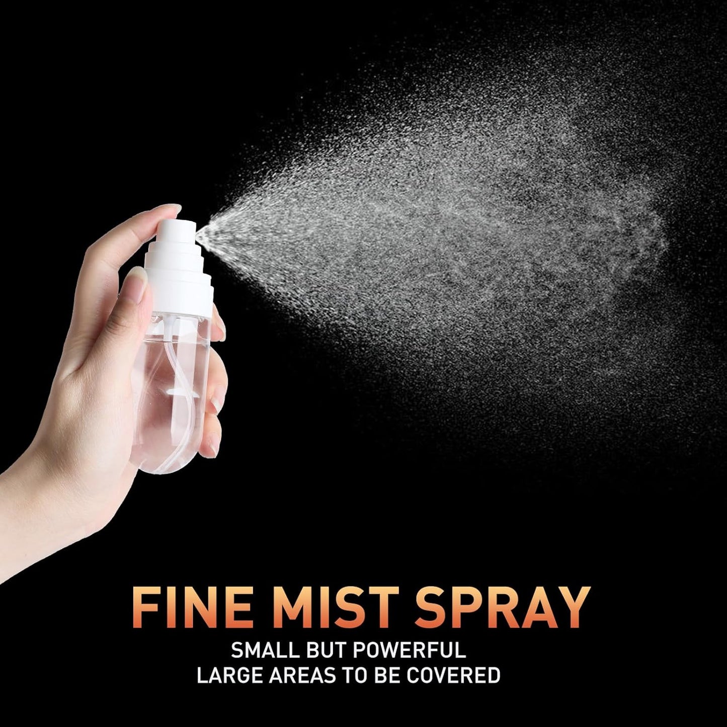 TANSHINE Small Spray Bottles Travel Size 2oz/50ml,Fine Mist Empty Spray Bottle,Reusable Portable Sprayer,Plastic Travel Mini Spray Bottle for Face,Hair Mist,Perfume,Toners,Cleaning,4 Color,4 Pack