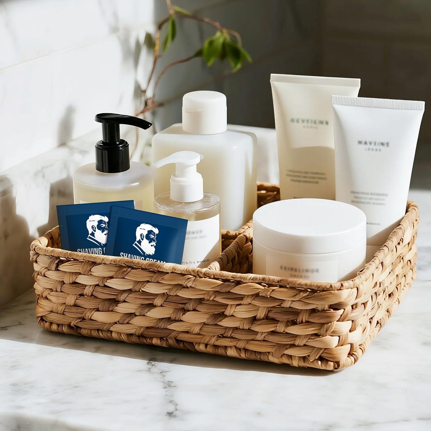 Shaving Cream Bulk Travel,8ml/0.28 oz Travel Shave Cream Disposable Shaving Cream in Bulk for Hotel Homeless （Jasmine，pack of 200)