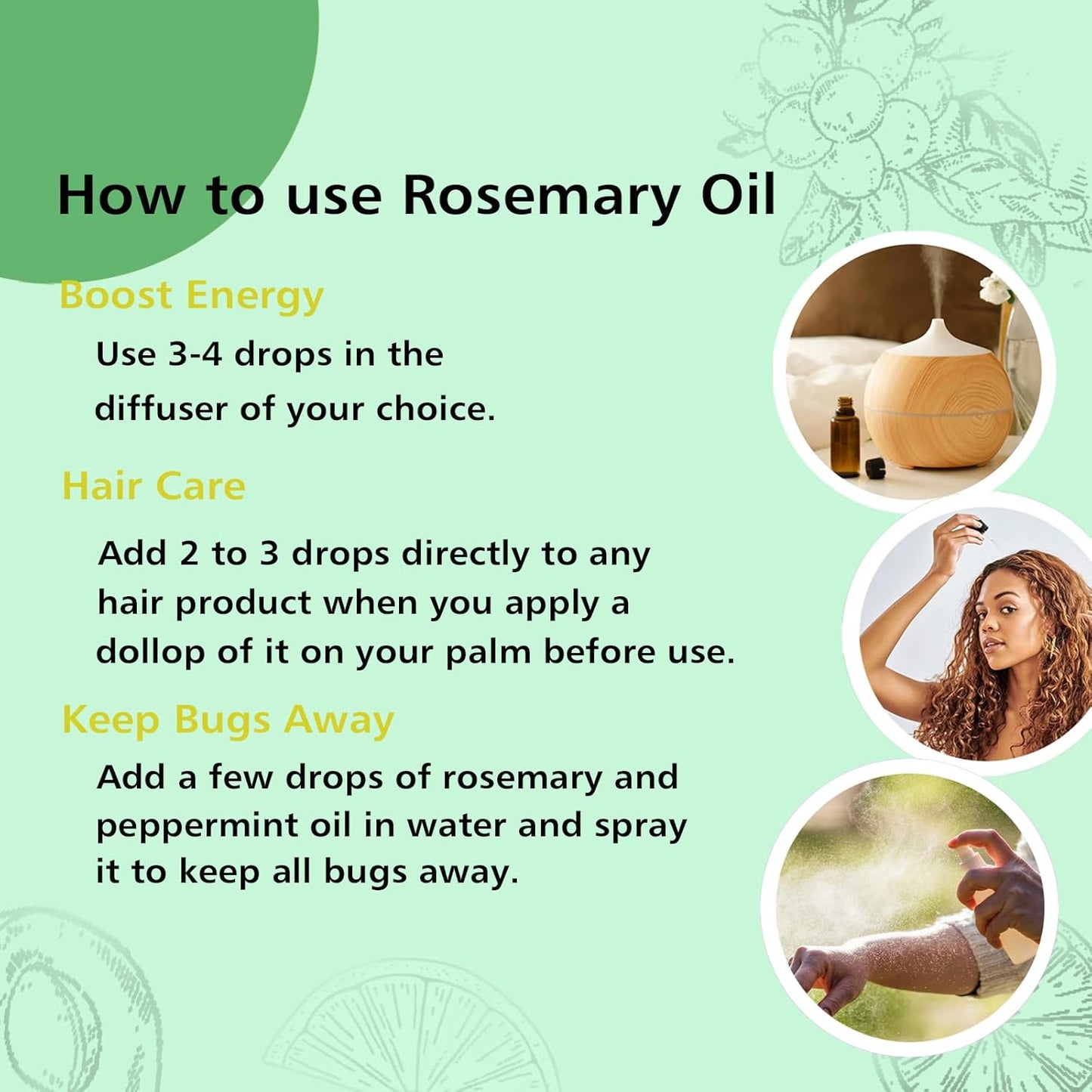 Rosemary Essential Oil, 30ml - Pure, Undiluted Rosemary Oil for Aromatherapy