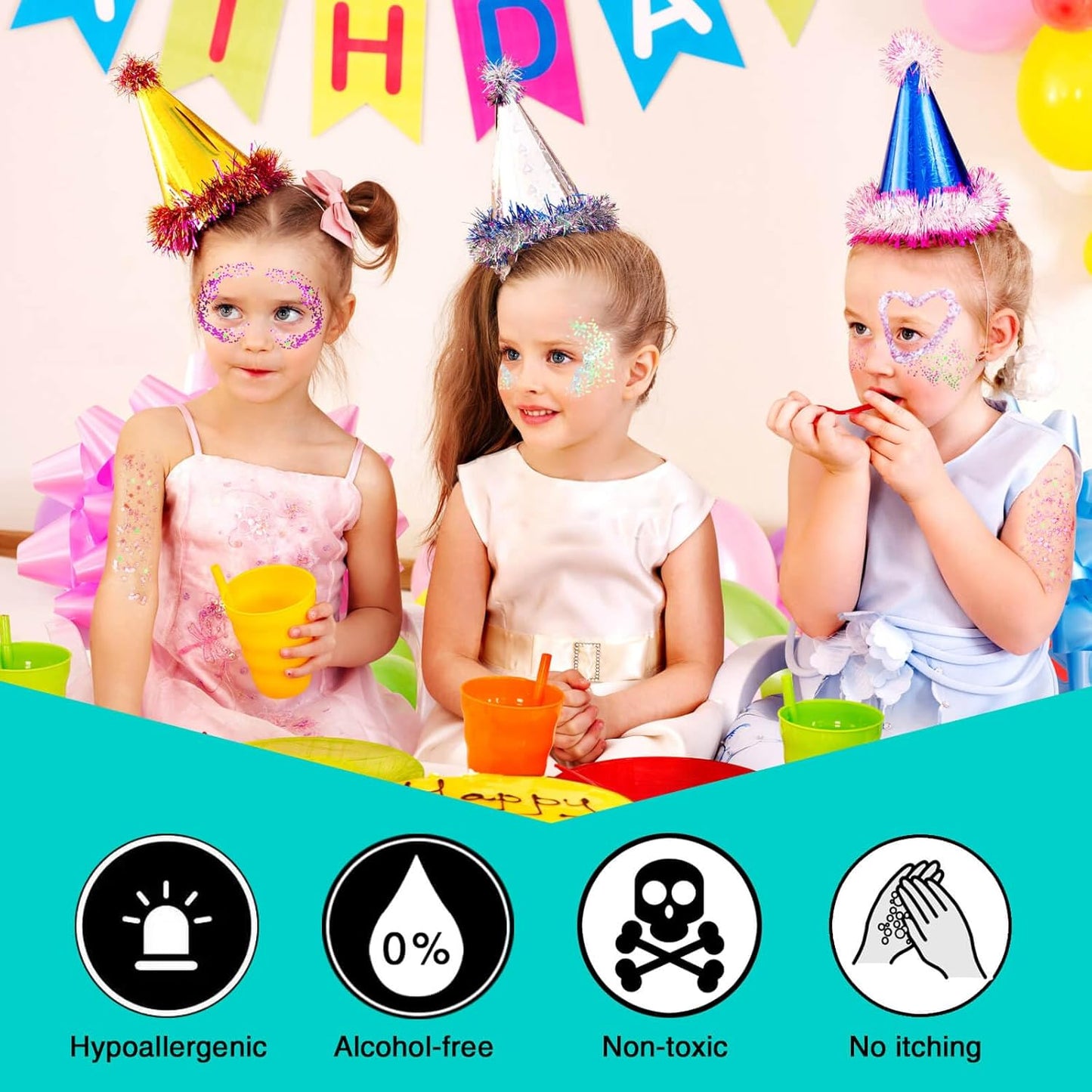 MEICOLY Green Face Body Glitter,St Patricks Day Accessories,Green Face Paint Glitter Gel Chunky Makeup,Sparkling Festival Rave Outfits for Women,Saint Patrick's Day Hair Alien Glitter