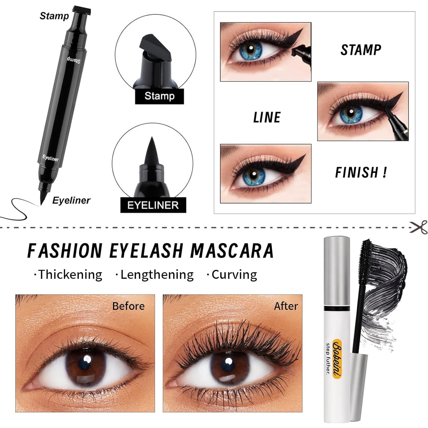 Makeup Kit Set for Women, Makeup Present for Women Teen Girl, Eyeshadow Foundation CC Cream Face Primer, Makeup Brush Sponge, Lipstick, Eyebrow Soap Pencil Mascara Eyeliner Cosmetic bag