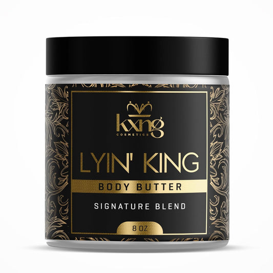 KXNG Cosmetics, Body Butter, Organic Skin Care for Men and Women, Body Moisturizer Lotions and Creams, Raw Shea Butter, Cocoa Butter, Mango, Coconut Oil, Hand, Foot, All Skin Types (Lyin' King XL)