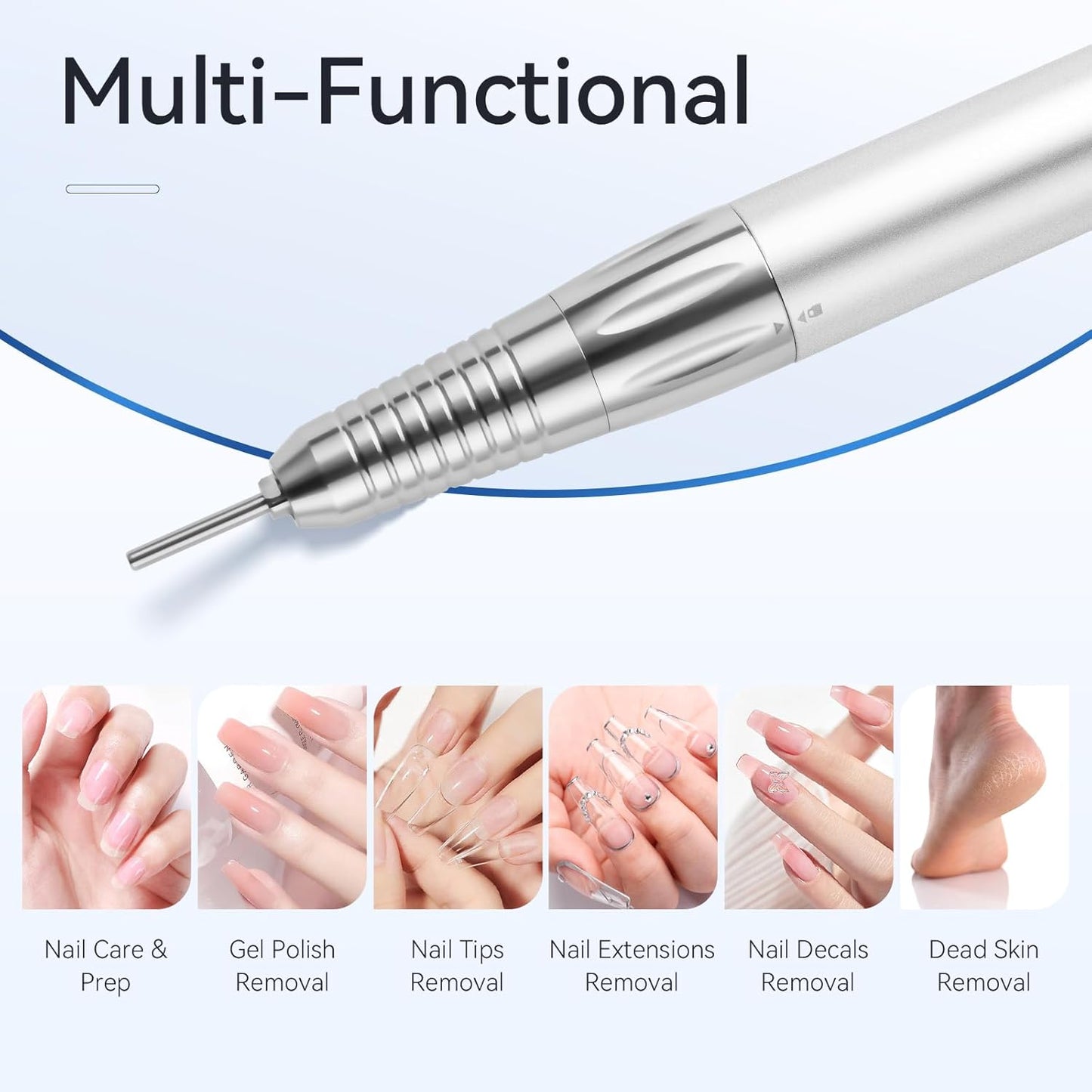 Makartt Nail Drill Handpiece for Nouvella, 35000RPM Rechargeable Electric File Machine Replacement for Manicure Art Tool