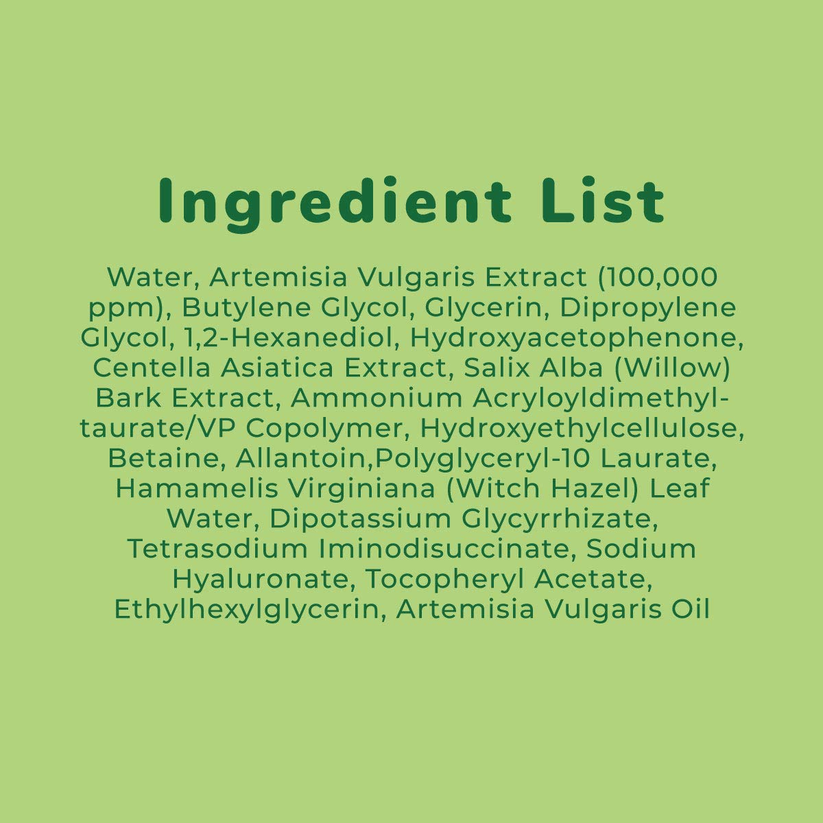 FACETORY K Beauty Face Mask Skin Care - ARTEMISIA REFRESHING RELIEF Sheet Mask with Artemesia Plant Extract | Soothes Redness & Breakouts (10 Pack)