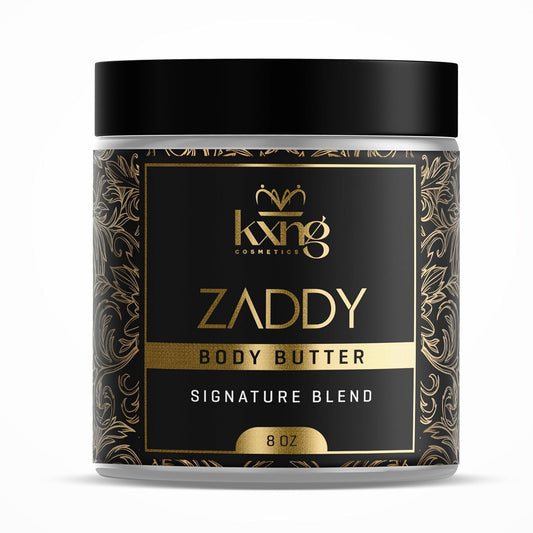 KXNG Cosmetics, Body Butter, Organic Skin Care for Men and Women, Body Moisturizer Lotions and Creams, Raw Shea Butter, Cocoa Butter, Mango, Coconut Oil, Hand, Foot, All Skin Types (Zaddy XL)