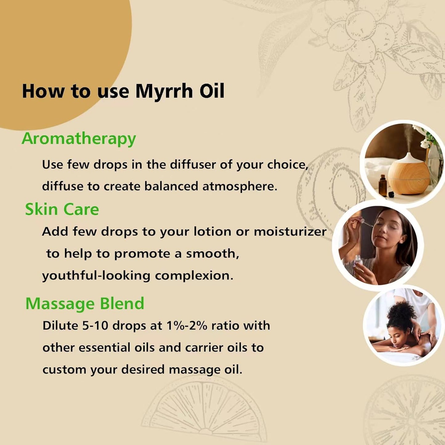 Myrrh Essential Oil, 100% Pure, 30ml, Aromatherapy, Skin Care, Home Diffuser