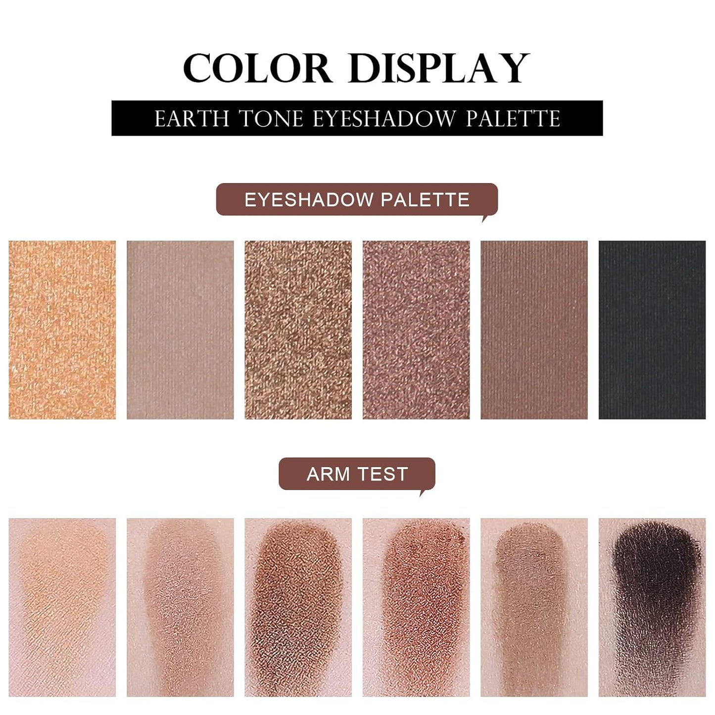 Naked Eyeshadow Palette, 12 Natural Nude Colors Longwearing Makeup, Matte Shimmer Blendable Eyeshadow Makeup Palette with Double-Ended Makeup Brush Neutral Shades for Every Day