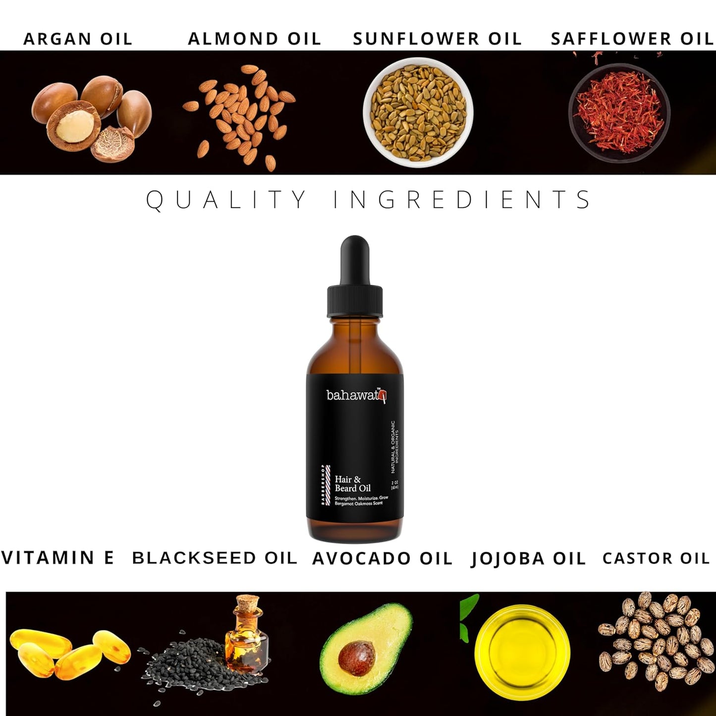 Premium Beard Oil Conditioner & Softener - Barbershop - 2 ounce - Beard Itch and Dry Skin Relief - Handcrafted from Natural Ingredients - Made in the USA