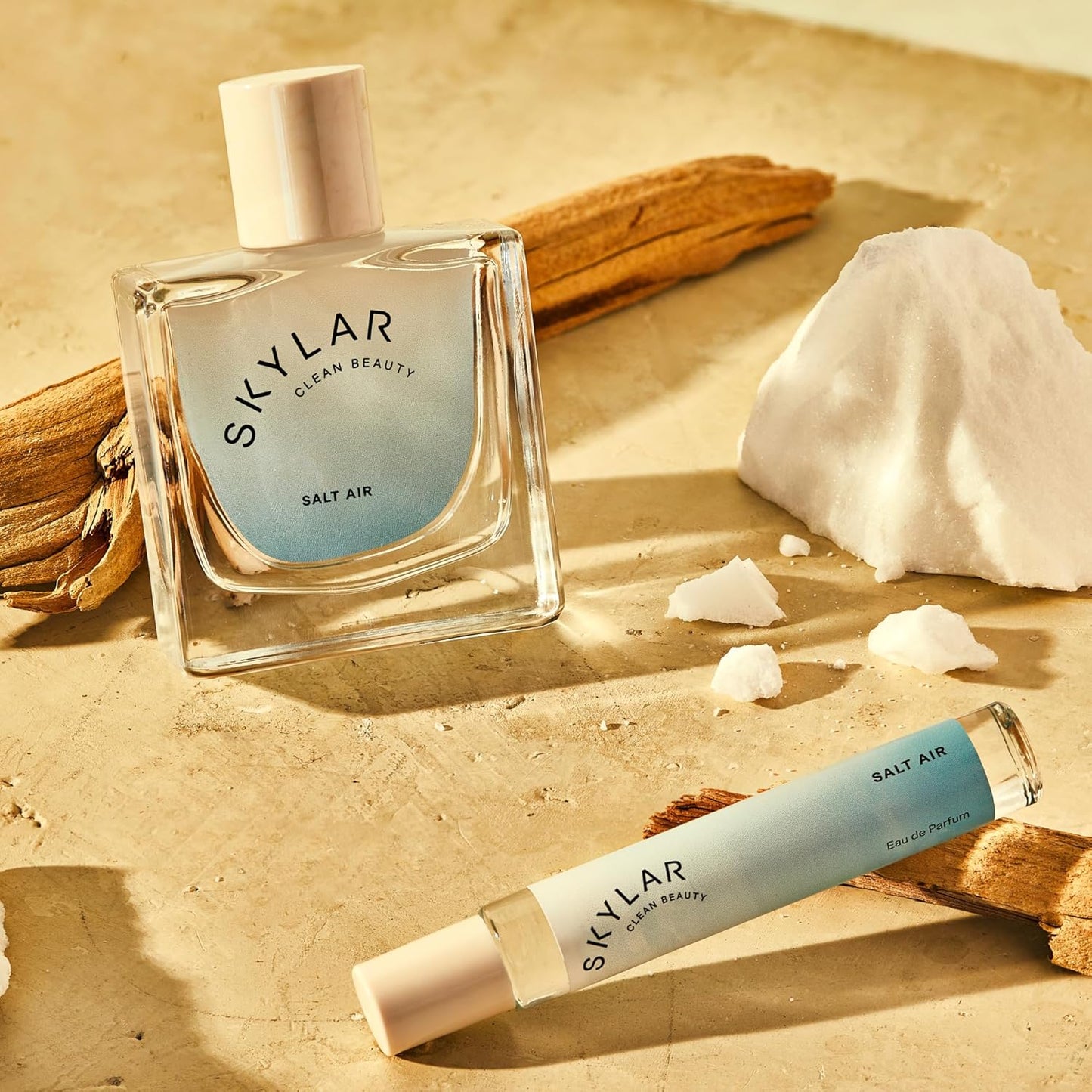 Skylar Salt Air Eau de Parfum - Hypoallergenic & Clean Perfume for Women & Men, Vegan & Safe for Sensitive Skin - Fresh Perfume with Notes of Driftwood, Sea Salt & Seaweed - 10mL /0.33 Fl oz