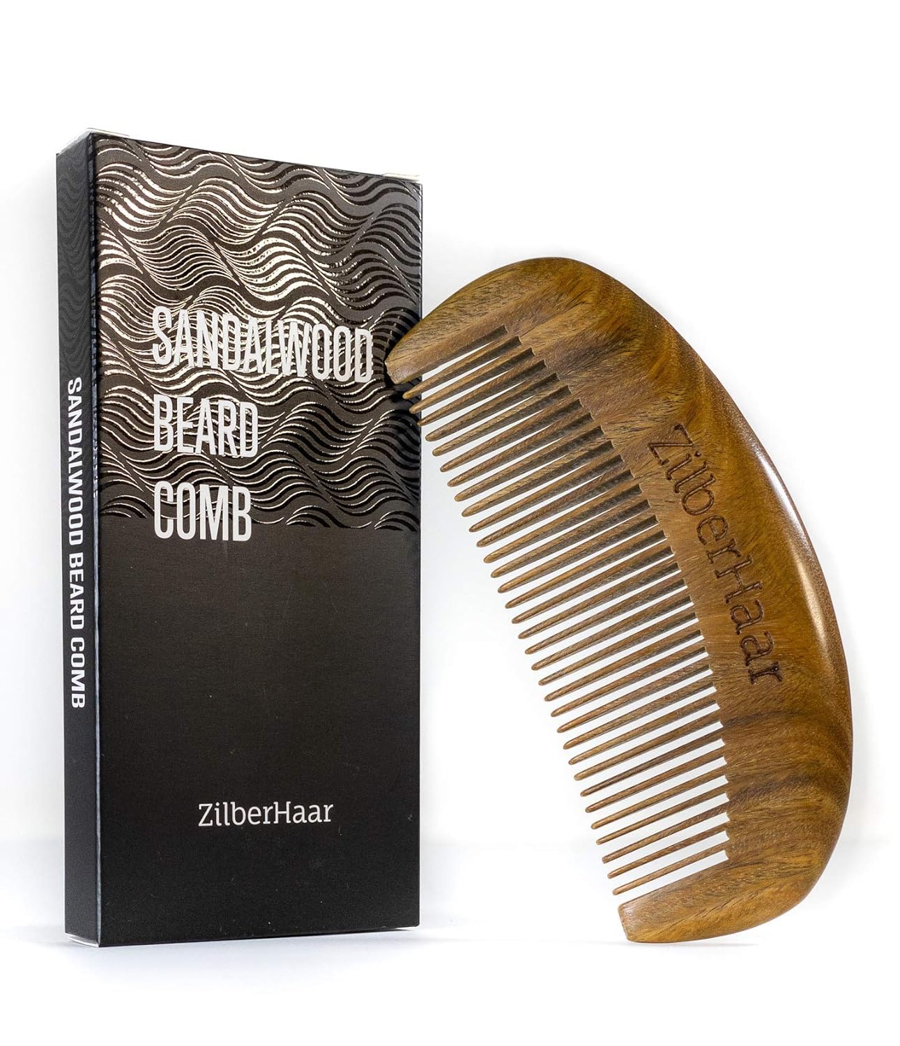 ZilberHaar Beard Grooming Pro Bundle - Regular Brush + 2oz Beard Oil + Sandalwood Beard Comb