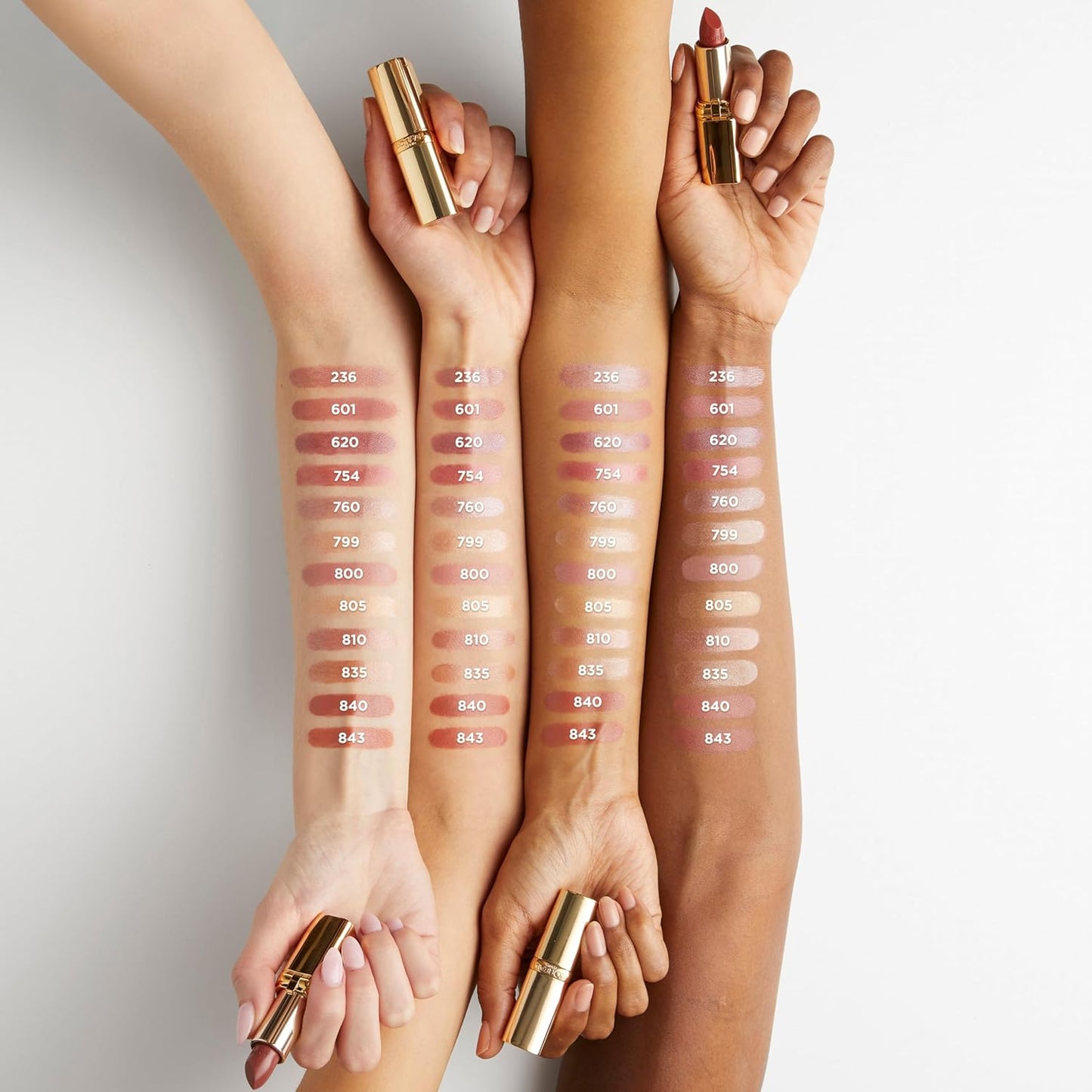 L'Oreal Paris Colour Riche Original Creamy, Hydrating Satin Lipstick with Argan Oil and Vitamin E, Toasted Almond , 1 Count