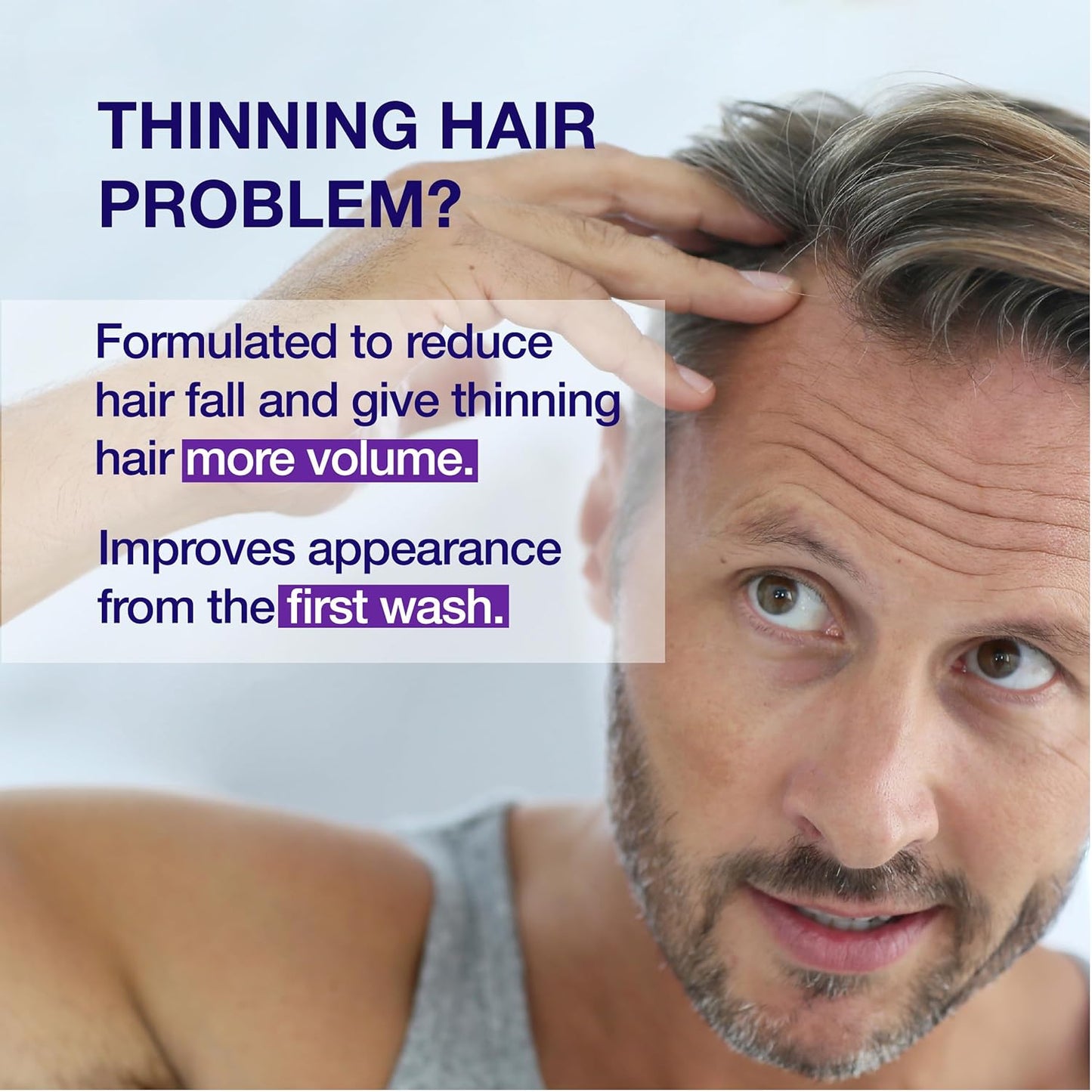 Hair Growth Shampoo For Men - With Conditioner for Thinning Hair - Natural DHT Blockers To Reduce Hair Loss - Biotin and Keratin Best for Growth and Thickening - Made in USA by Guyology Labs