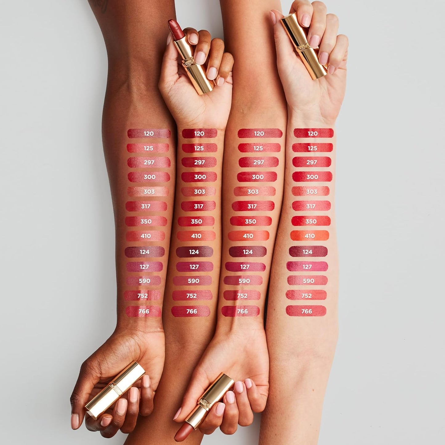 L'Oreal Paris Colour Riche Original Creamy, Hydrating Satin Lipstick with Argan Oil and Vitamin E, British Red , 1 Count