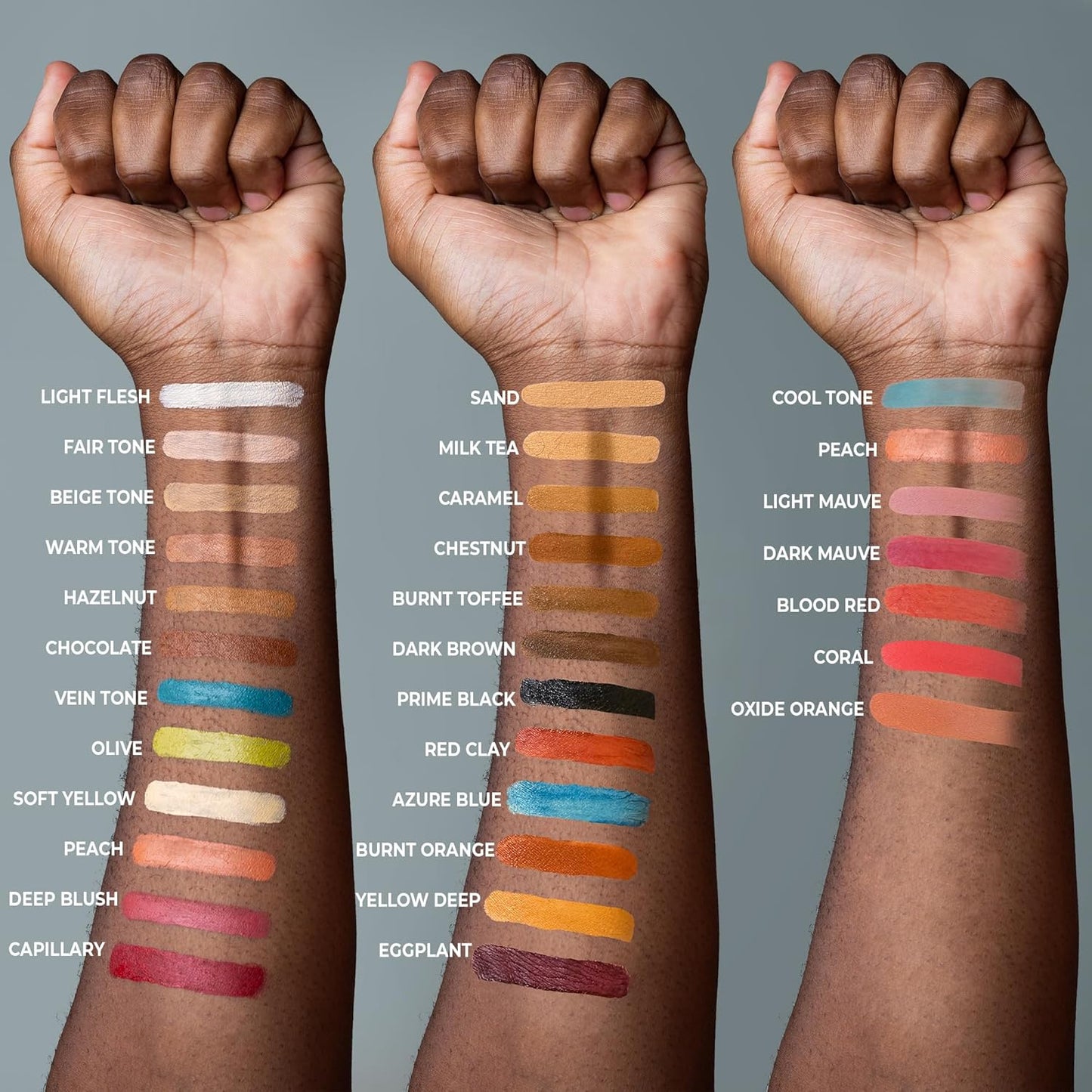 Alcohol Palette Refill Pans - Skin Tones - Dark Mauve