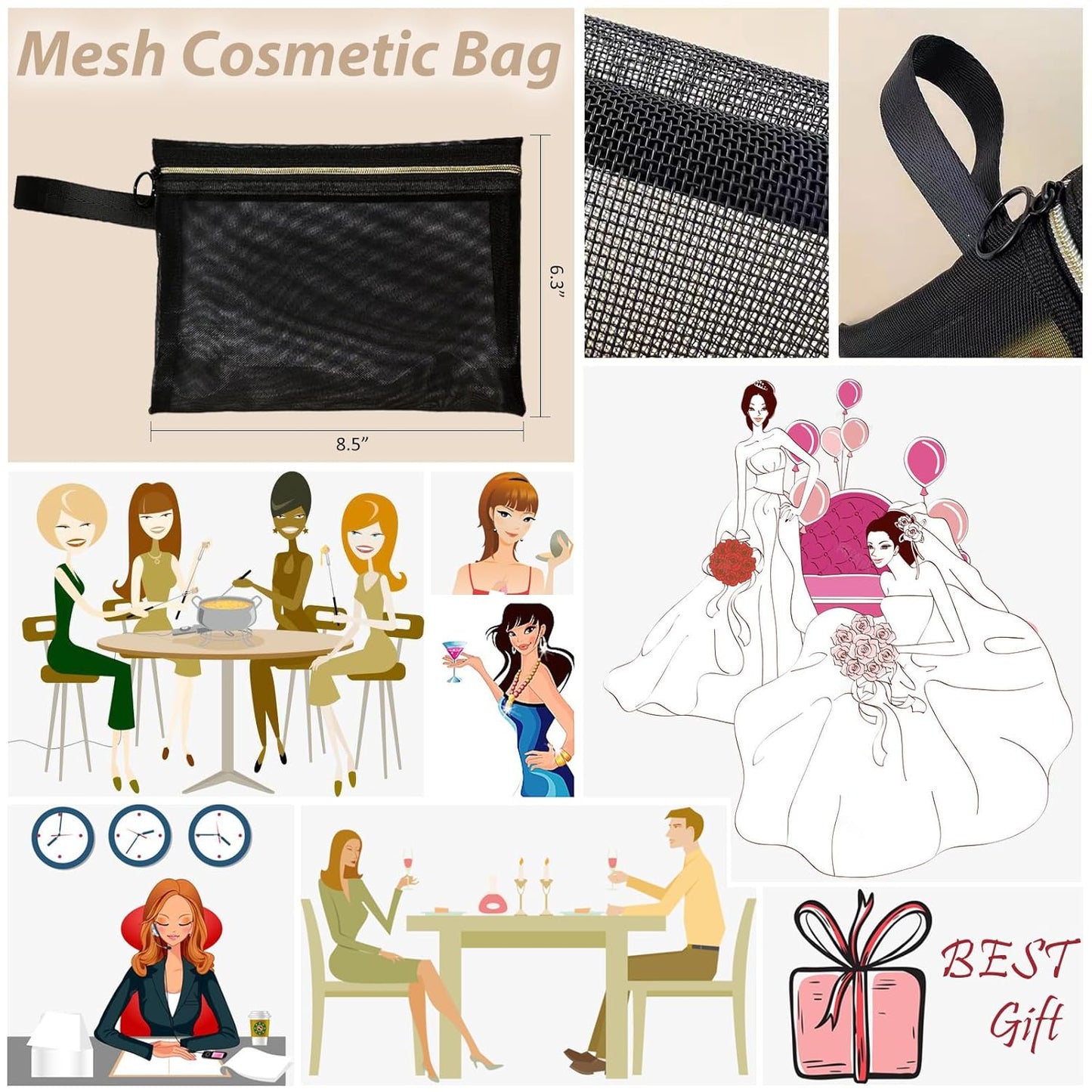 All in One Makeup Kit for Women Full Kit, Basic Cosmetics Kit for Beginner & Professionals, Eye Makeup Set Tween Girl, Make Up Kits for Teenagers, Makeup Gift Set for Girls, Women & Teens(Amber Pink)