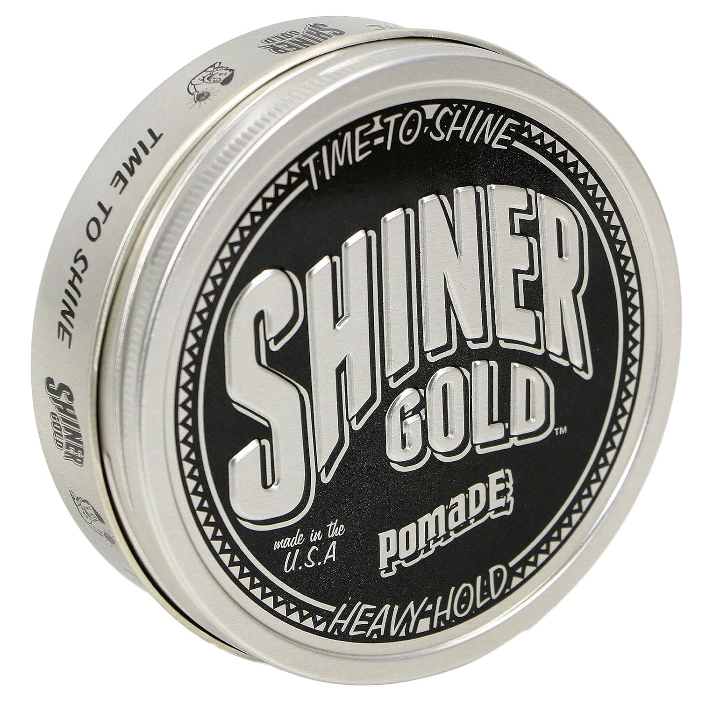 Shiner Gold Pomade | Strong Hold | High Shine | Water-based | Coconut Scent, 4oz
