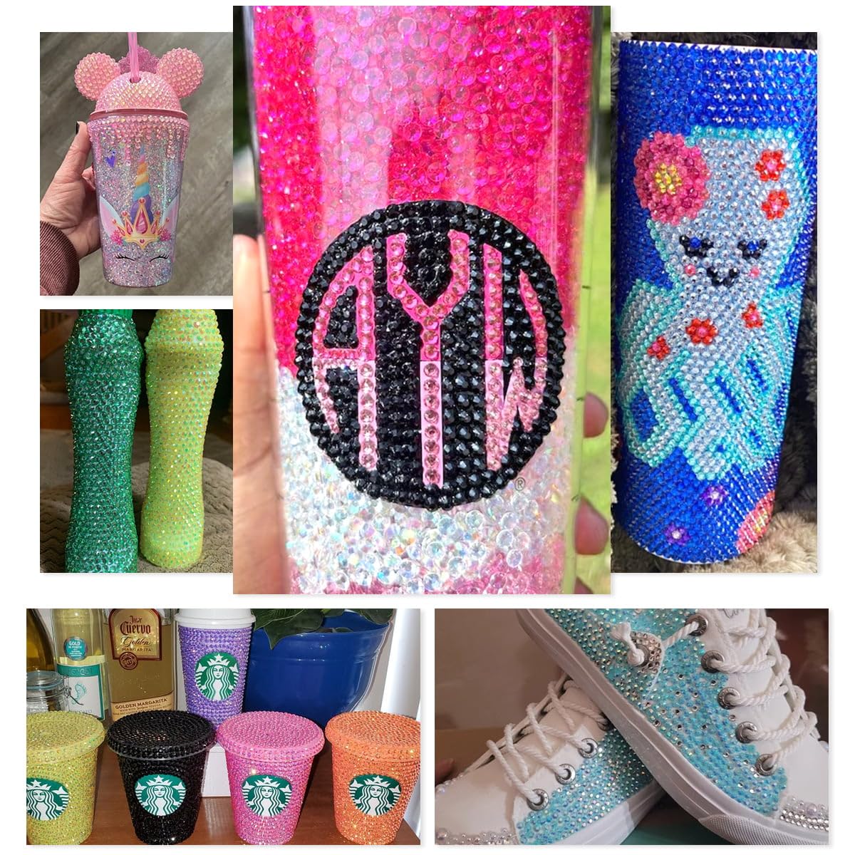 16000PCS Peacok Green AB Resin Rhinestones for Crafting 3mm 4mm 5mm Flatback Jelly Stones Bulk SS10 SS16 SS20 Diamonds Gems Charms for Nails Face Eyes Makeup Mugs Tumblers Bottles DIY Crafts Clothes