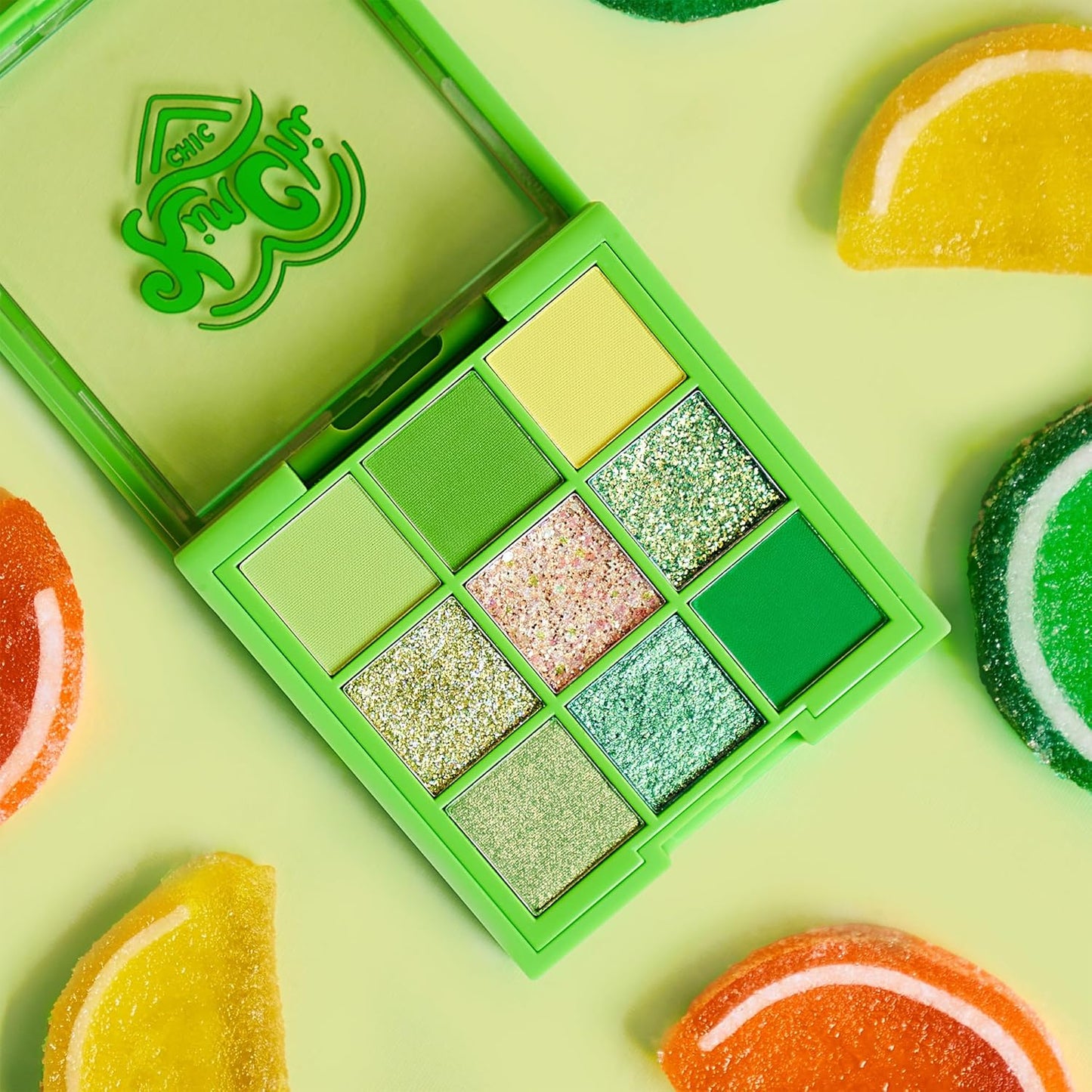 Kimchi Chic Beauty Citrus Queen - 9 Shades in 1 Makeup Palette - 03 LIME